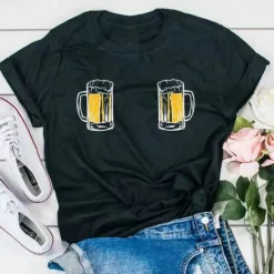 Oktoberfest Beer Craft Cosplay Costume T-shirt Anime Beer Classic Street Style For Couple's Men's Women's Adults' Oktoberfest Beer Hot Stamping