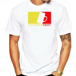 Oktoberfest Beer Craft Cosplay Costume T-shirt Anime Classic Street Style For Couple's Men's Women's Adults' Oktoberfest Beer Hot Stamping