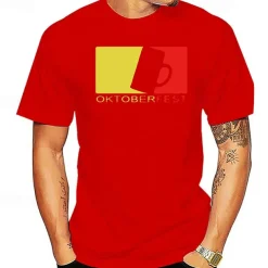 Oktoberfest Beer Craft Cosplay Costume T-shirt Anime Classic Street Style For Couple's Men's Women's Adults' Oktoberfest Beer Hot Stamping