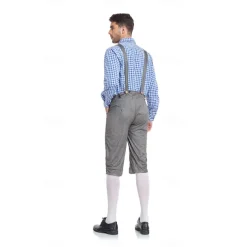 Oktoberfest Blouse / Shirt Lederhosen Oktoberfest / Beer Bavarian Bavarian Wiesn Men's Traditional Style Cloth Blouse Shorts Hat