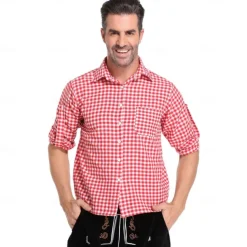 Oktoberfest Blouse / Shirt Dirndl Lederhosen Bavarian Couple Oktoberfest Couple German Munich Wiesn Men's Women's Traditional Style Cloth Blouse Dress Shorts