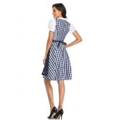 Oktoberfest Blouse / Shirt Dirndl Lederhosen Bavarian Couple Oktoberfest Couple German Munich Wiesn Men's Women's Traditional Style Cloth Blouse Dress Shorts