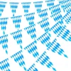 Oktoberfest Deko Bayrische Deko Set 20m blau / weie bayrisch Wiesn Dekoration Oktoberfest Deko Wimpel Girlande Banner Wimpelkette Bayern Wimpel Girlande