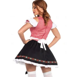 Oktoberfest Dirndl Trachtenkleider Dirndl Blouse Bavarian Maid German Munich Wiesn Women's Traditional Style Cloth Dress Apron