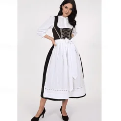 Oktoberfest Dress Dirndl Bavarian Maid German Munich Wiesn Women's Traditional Style Cloth