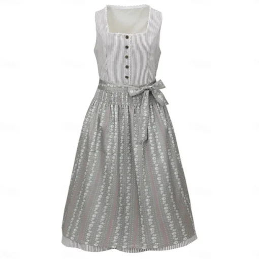 Oktoberfest Dress Dirndl Maid Bavarian German Munich Wiesn Women's Party Beer Festival Traditional Style Cloth Without Blouse