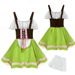 Oktoberfest Dress Dirndl Lederhosen Bavarian Maid German Munich Wiesn Boys' Girls' Traditional Style Cloth