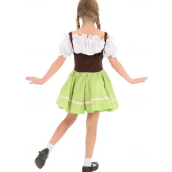 Oktoberfest Dress Dirndl Lederhosen Bavarian Maid German Munich Wiesn Boys' Girls' Traditional Style Cloth