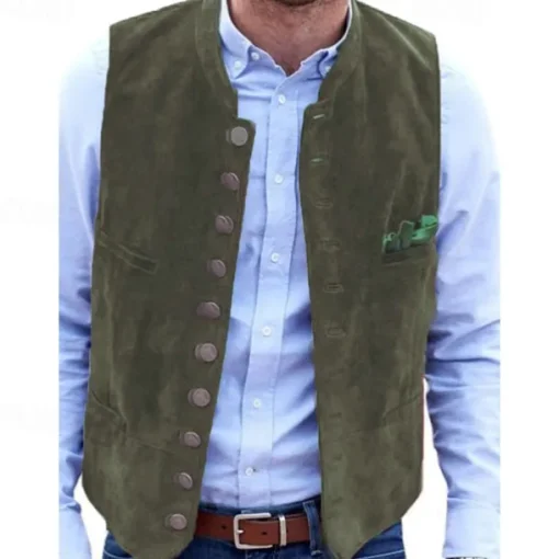 Oktoberfest Traditional Bavarian Vest Bavarian German Munich Wiesn Men's Wedding Party Traditional Style Cloth
