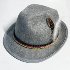 Oktoberfest Tyrolean Hat Alpine Hat Bavarian German Munich Wiesn Men's Traditional Style Cloth