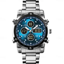 OLEVS 1106 Men's Watch Luxury Brand Quartz Watch Trend Sports Alarm Clock LED Display Waterproof Timing Code Watch Men's Watch