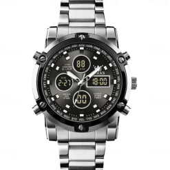 OLEVS 1106 Men's Watch Luxury Brand Quartz Watch Trend Sports Alarm Clock LED Display Waterproof Timing Code Watch Men's Watch