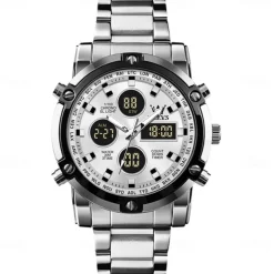 OLEVS 1106 Men's Watch Luxury Brand Quartz Watch Trend Sports Alarm Clock LED Display Waterproof Timing Code Watch Men's Watch