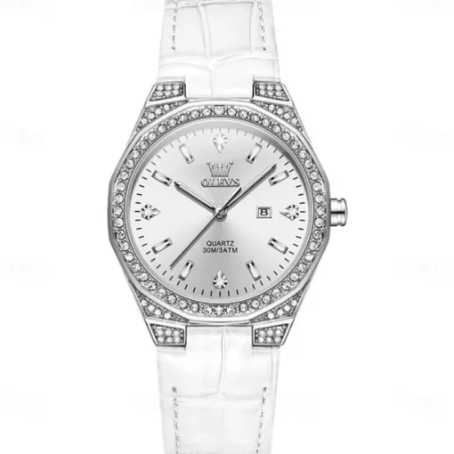 OLEVS 5606 Women's Watch Luxury Original Quartz Watch Waterproof Luminous Diamond Watch Fashion Elegant Women Watch