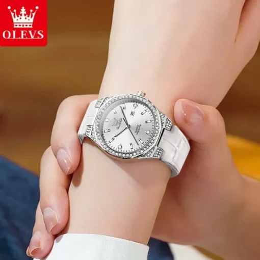 OLEVS 5606 Women's Watch Luxury Original Quartz Watch Waterproof Luminous Diamond Watch Fashion Elegant Women Watch