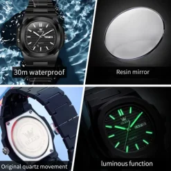 OLEVS Brand 5627 Casual Simple Waterproof Men's and Women's Watches Wine Barrel Parrot Thread Quartz Watch Original Wristwatch