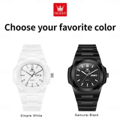 OLEVS Brand 5627 Casual Simple Waterproof Men's and Women's Watches Wine Barrel Parrot Thread Quartz Watch Original Wristwatch