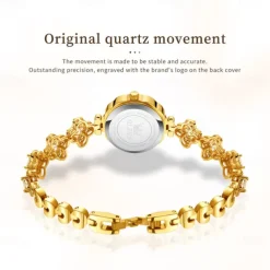 OLEVS Women Quartz Watch Creative Minimalist Fashion Wristwatch Waterproof Decoration Stainless Steel Watch