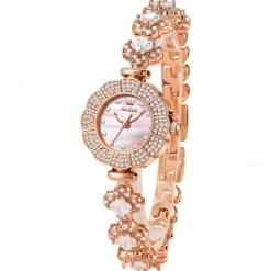 OLEVS Women Quartz Watch Creative Minimalist Fashion Wristwatch Waterproof Decoration Stainless Steel Watch