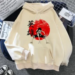 One Piece Brook Monkey D. Luffy Hoodie Cartoon Manga Anime Harajuku Graphic Kawaii For Couple's Men's Women's Adults' Back To School Hot Stamping