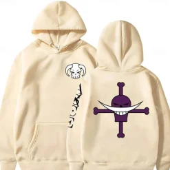 One Piece Film: Red Edward Newgate Whitebeard Pirates Hoodie Cartoon Manga Anime Front Pocket Graphic For Couple's Men's Women's Adults' Hot Stamping