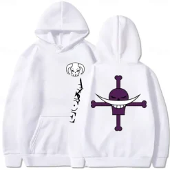 One Piece Film: Red Edward Newgate Whitebeard Pirates Hoodie Cartoon Manga Anime Front Pocket Graphic For Couple's Men's Women's Adults' Hot Stamping