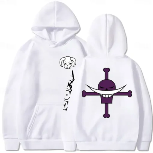One Piece Film: Red Edward Newgate Whitebeard Pirates Hoodie Cartoon Manga Anime Front Pocket Graphic For Couple's Men's Women's Adults' Hot Stamping