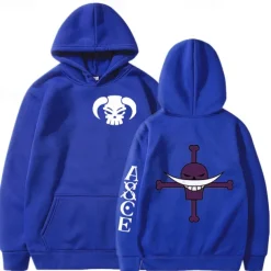 One Piece Film: Red Edward Newgate Whitebeard Pirates Hoodie Cartoon Manga Anime Front Pocket Graphic For Couple's Men's Women's Adults' Hot Stamping