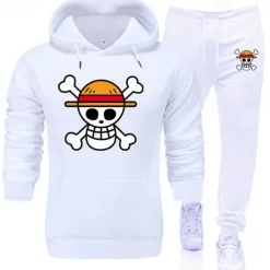 One Piece Film: Red Monkey D. Luffy Pants Outfits Hoodie Anime Front Pocket Graphic For Couple's Men's Women's Adults' Hot Stamping