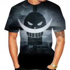 One Piece Monkey D. Luffy T-shirt Anime Cartoon Anime 3D 3D Harajuku Graphic For Couple's Men's Women's Adults' Back To School 3D Print