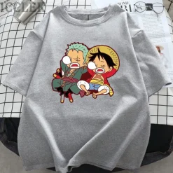 One Piece Monkey D. Luffy Roronoa Zoro T-shirt Print Classic Street Style For Couple's Men's Women's Adults' Hot Stamping Casual Daily