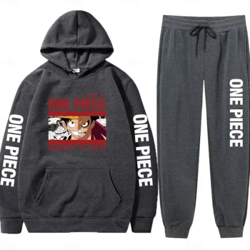 One Piece Monkey D. Luffy Hoodie Anime Cartoon Anime Harajuku Graphic Kawaii For Couple's Men's Women's Adults' Back To School Hot Stamping