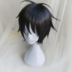 One Piece Monkey D. Luffy Wigs High Quality Anime One Piece Monkey D. Luffy Short Black Cosplay Wig Heat Resistant Synthetic Hair Wigs