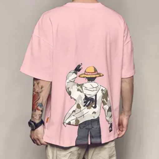 One Piece Monkey D. Luffy Cosplay Costume T-shirt Anime Graphic Prints Printing Harajuku Graphic For Men's Women's Adults' Back To School