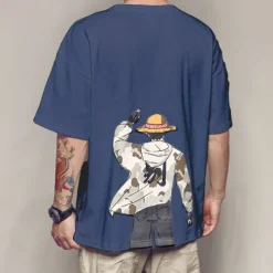 One Piece Monkey D. Luffy Cosplay Costume T-shirt Anime Graphic Prints Printing Harajuku Graphic For Men's Women's Adults' Back To School