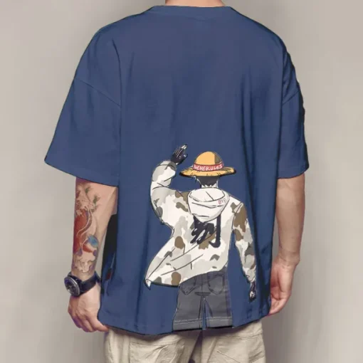One Piece Monkey D. Luffy Cosplay Costume T-shirt Anime Graphic Prints Printing Harajuku Graphic For Men's Women's Adults' Back To School