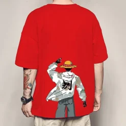 One Piece Monkey D. Luffy Cosplay Costume T-shirt Anime Graphic Prints Printing Harajuku Graphic For Men's Women's Adults' Back To School