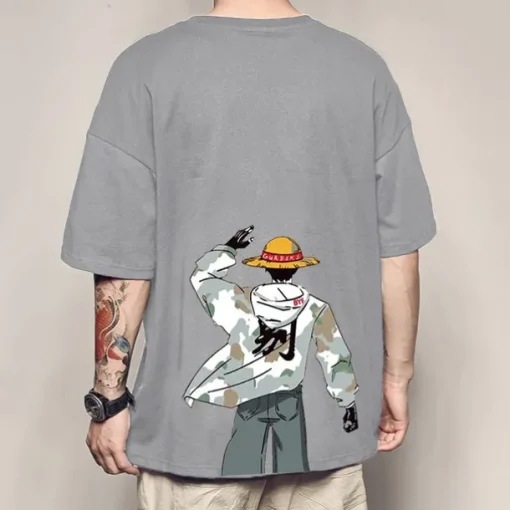 One Piece Monkey D. Luffy Cosplay Costume T-shirt Anime Graphic Prints Printing Harajuku Graphic For Men's Women's Adults' Back To School