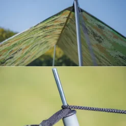 One Piece of Outdoor Multifunctional Square Canopy, Sun Protection Beach Canopy, Sunshade, Light Silver-Coated Floor Mat