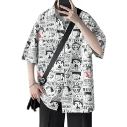 One Piece Roronoa Zoro Blouse / Shirt Anime Cartoon Anime 3D 3D Harajuku Graphic For Men's Adults' Carnival Masquerade Back To School 3D Print