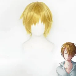 One Piece Sanji Anime Cosplay Wigs Cosplay Wigs Halloween Carnival Party Comic Con Wig For Men's Adults'