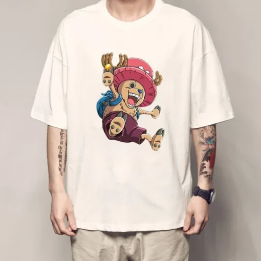 One Piece Tony Tony Chopper T-shirt Anime Cartoon Anime Harajuku Graphic Kawaii For Couple's Men's Women's Adults' Back To School Hot Stamping
