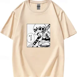 One Piece Trafalgar Law T-shirt Print Classic Street Style For Couple's Men's Women's Adults' Hot Stamping Casual Daily