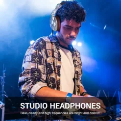 Oneodio A71 Wired Over Ear Headphone With Mic Studio DJ Headphones Professional Monitor Recording & Mixing Headset For Gaming