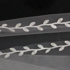 One-tier Pearls / Classic & Timeless / Elegant & Luxurious Wedding Veil Cathedral Veils with Faux Pearl / Appliques 118.11 in (300cm) Lace / Tulle