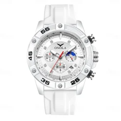 ONOLA Men Quartz Watch Sports Fashion Casual Wristwatch Luminous Calendar Waterproof Decoration Silicone Watch