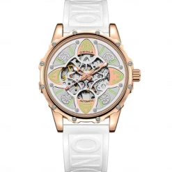 ONOLA Men's Watch Luxury Fashion High-quality Hollow Full-automatic Mechanical Watches Men Waterproof Silicon Tape Wristwatch