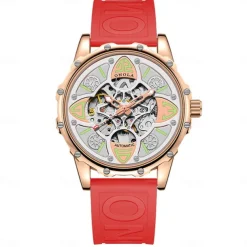 ONOLA Men's Watch Luxury Fashion High-quality Hollow Full-automatic Mechanical Watches Men Waterproof Silicon Tape Wristwatch