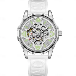 ONOLA Men's Watch Luxury Fashion High-quality Hollow Full-automatic Mechanical Watches Men Waterproof Silicon Tape Wristwatch