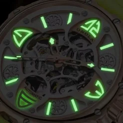 ONOLA Men's Watch Luxury Fashion High-quality Hollow Full-automatic Mechanical Watches Men Waterproof Silicon Tape Wristwatch